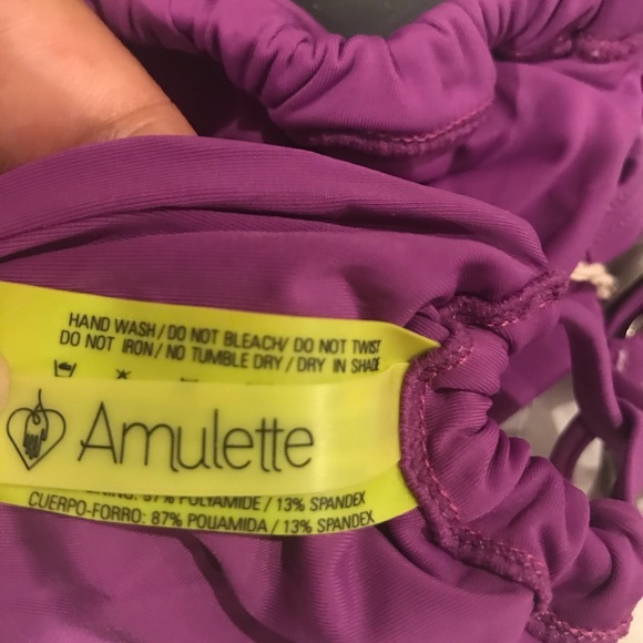 Amulette purple triangle bikini. Size L. NWT - Picture 9 of 15